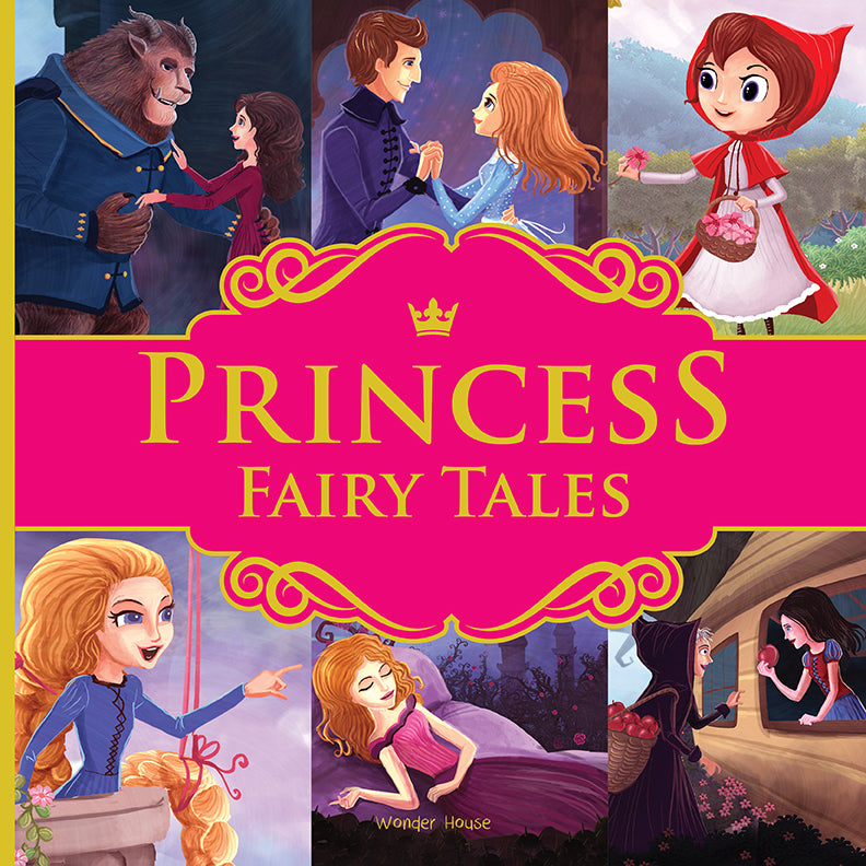 Princess Fairy Tales: Ten Traditional Fairy Tales For Children (Abridged and Retold With Large Font For Easy Reading) 8 Inches X 8 Inches - Hardback