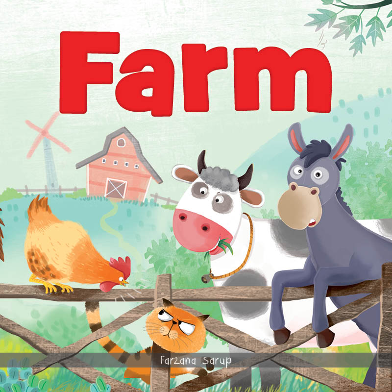 Farm - Illustrated Book On Farm Animals