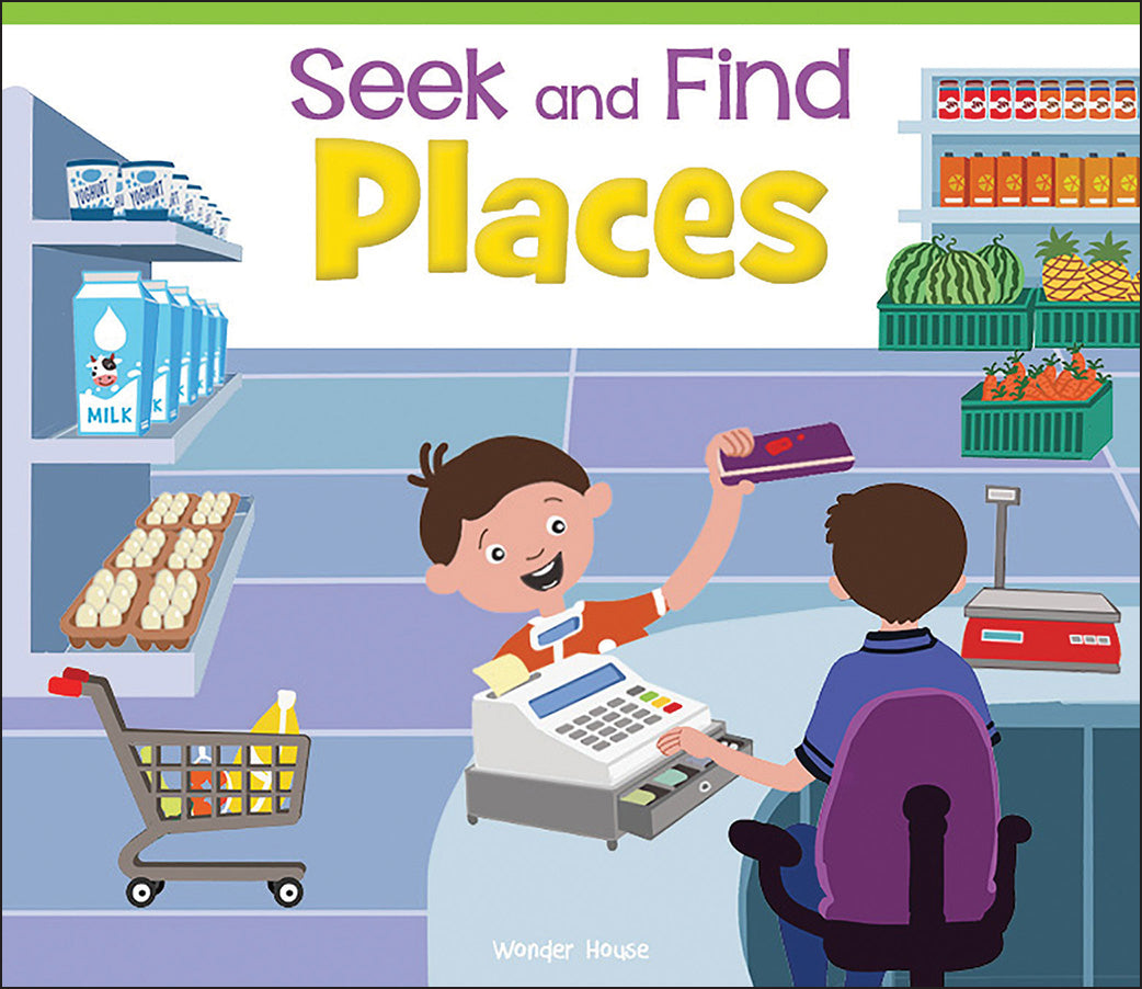 Seek And Find - Places : Early Learning Board Books With Tabs