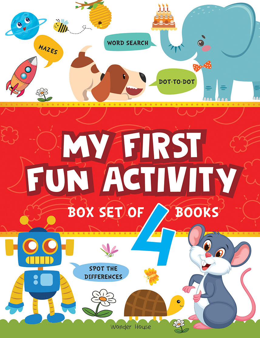 My First Fun Activity Boxset of 4 Books: Spot the Difference, Mazes ...