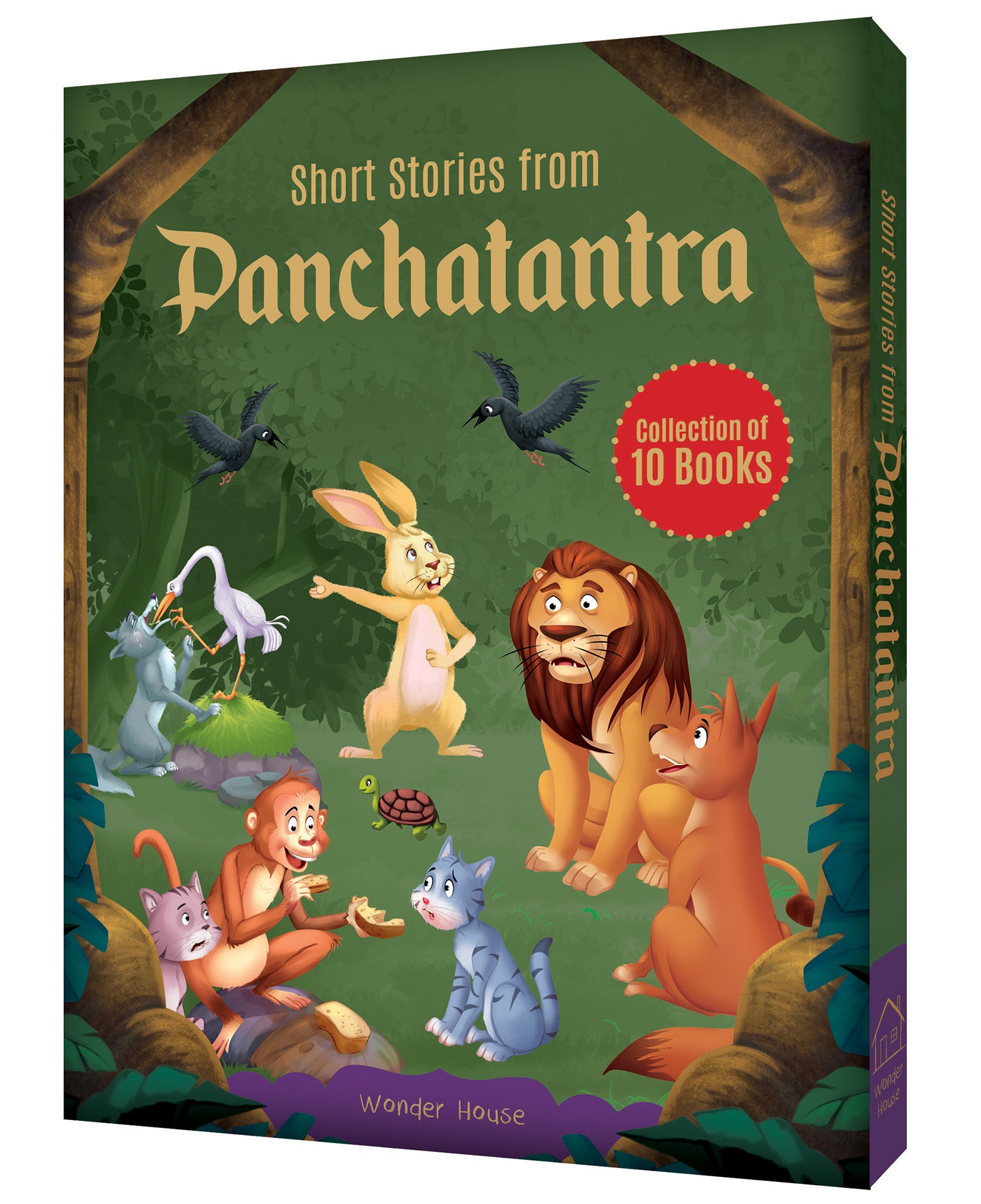 Short Stories From Panchatantra - Collection of 10 Books: Abridged Illustrated Stories For Children (With Morals)