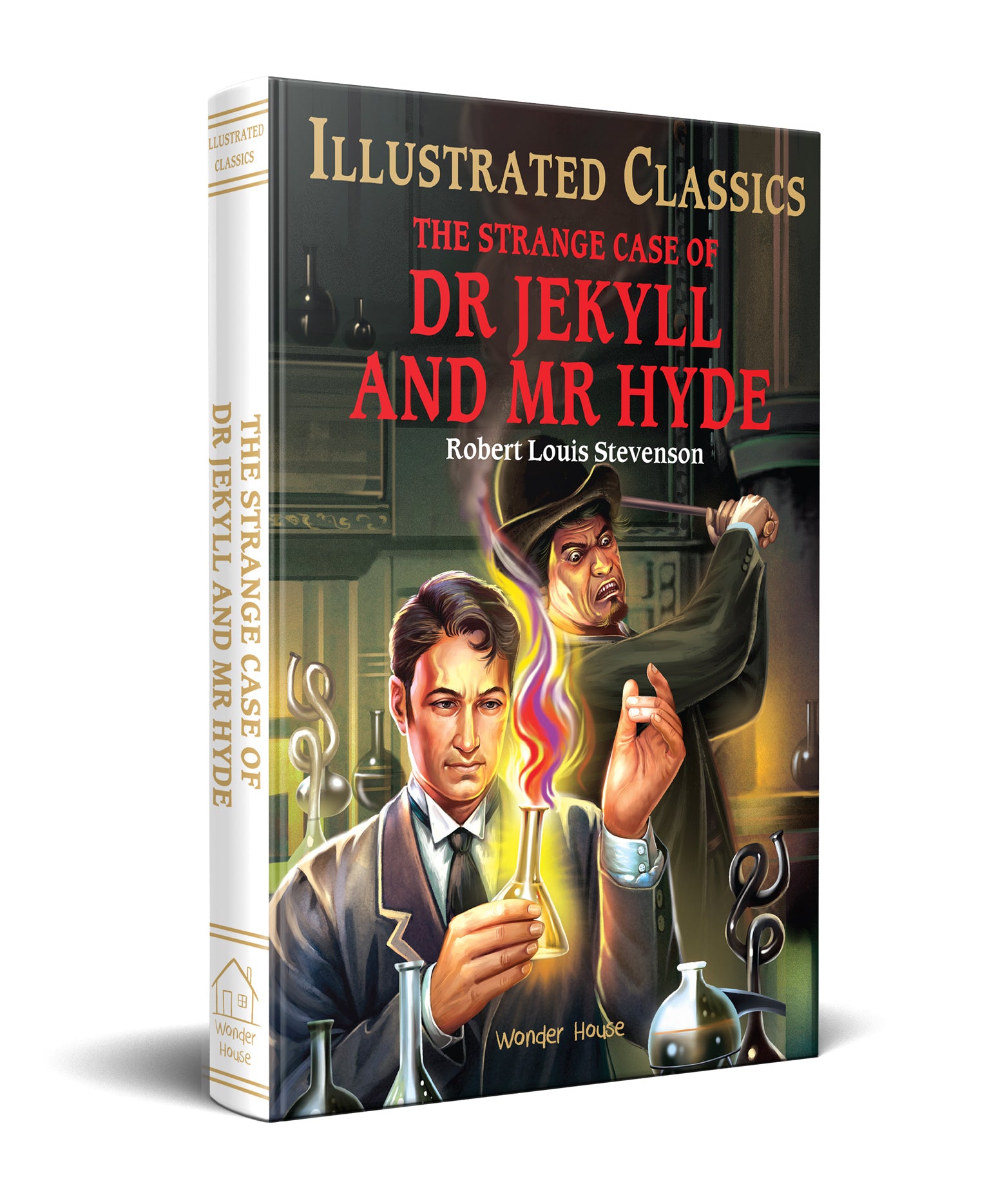 The Strange Case of Dr Jekyll and Mr Hyde : llustrated Abridged Children Classic English Novel with Review Questions (Hardback)
