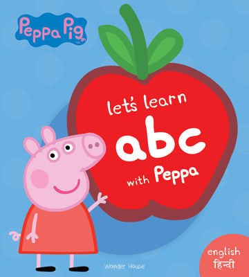 Peppa Board Book - Let's Learn ABC with Peppa - English & Hindi: Early Learning for Children