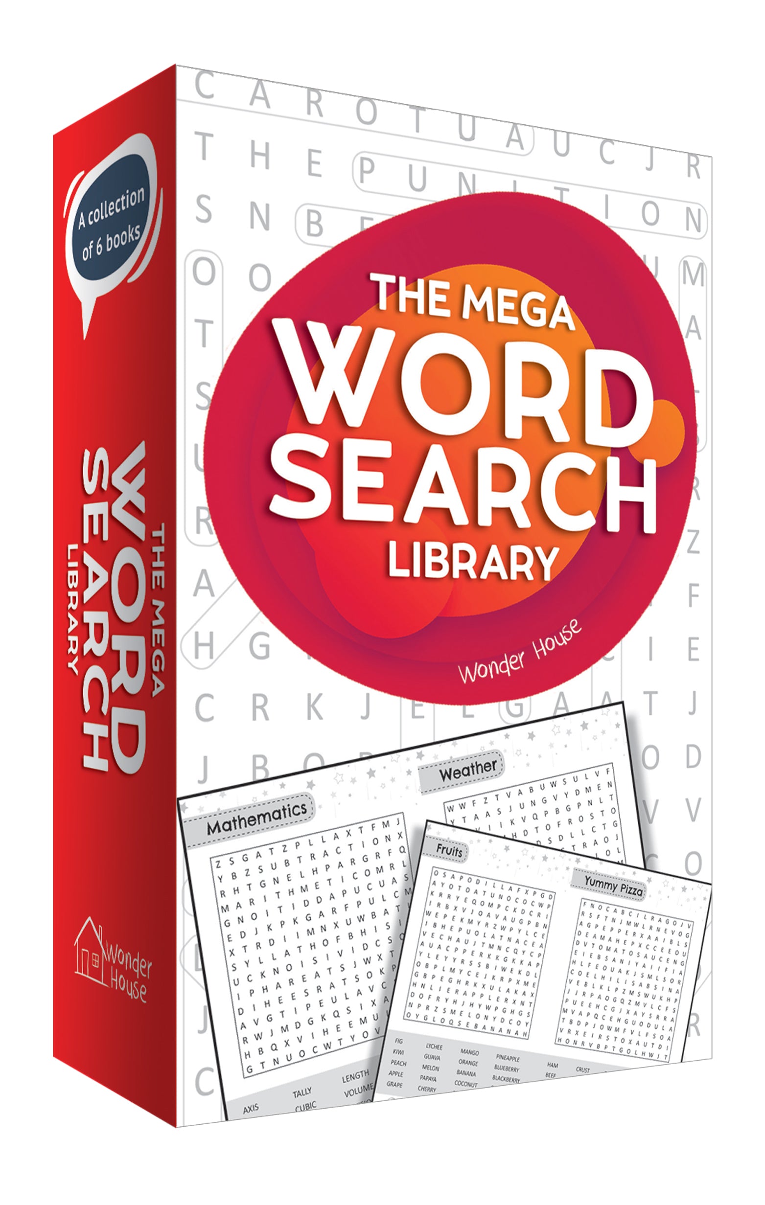 The Mega Word Search Library: Gift Boxset For Kids (A Collection of 6 ...