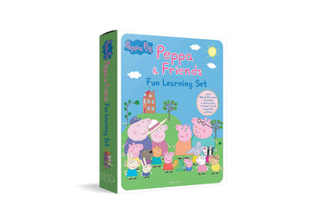 Peppa Pig - Peppa And Friends : Fun Learning Set (With Wipe And Clean Mats, Coloring Sheets, Stickers, Appreciation Certificate And Pen)
