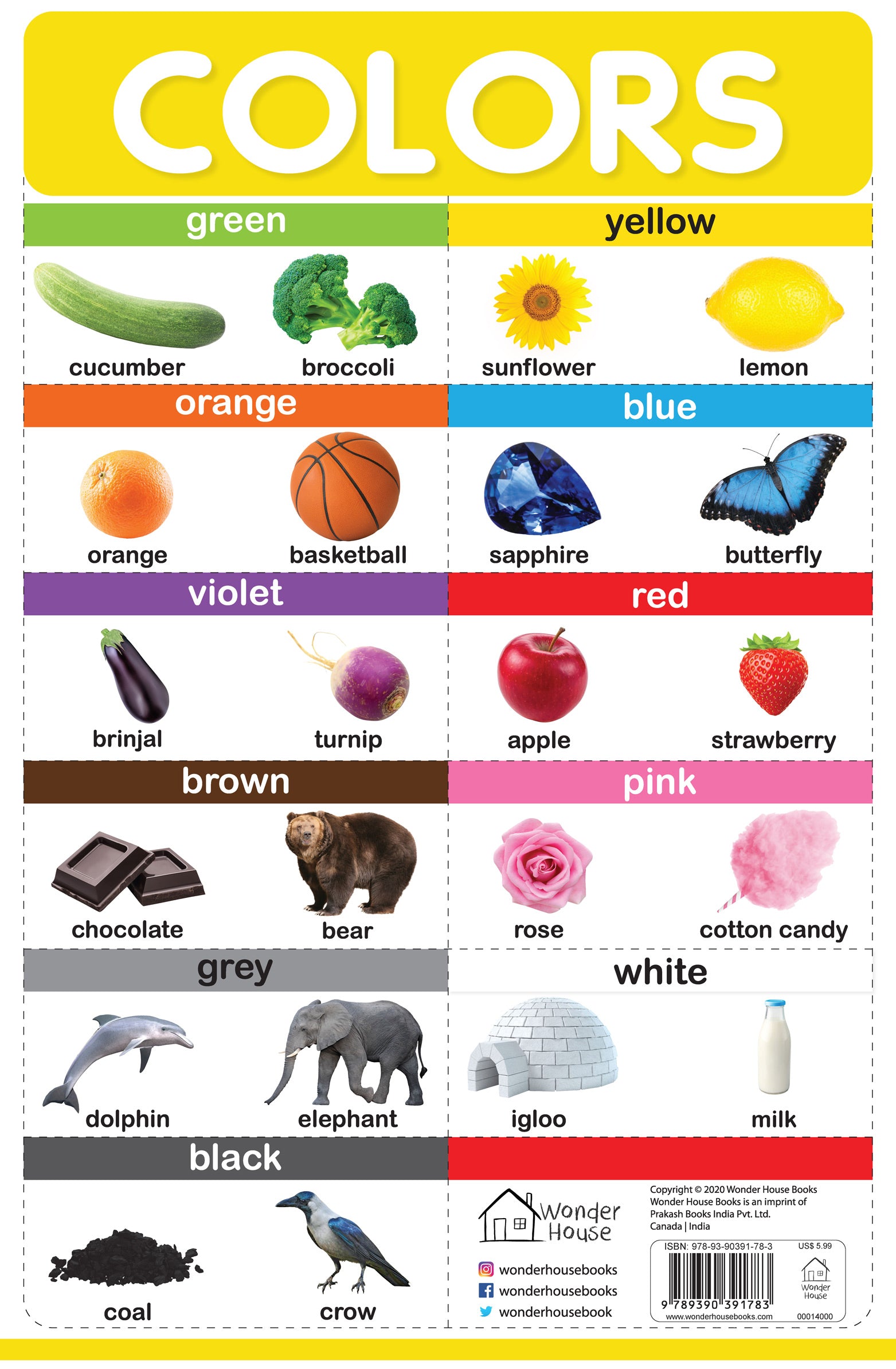 Choose the colour fun Chart for kids, Posters for Kids Learning,  Kindergarten, Nursery and Homeschooling