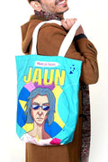 Jaun Eliya Canvas Tote Bag for Men & Women