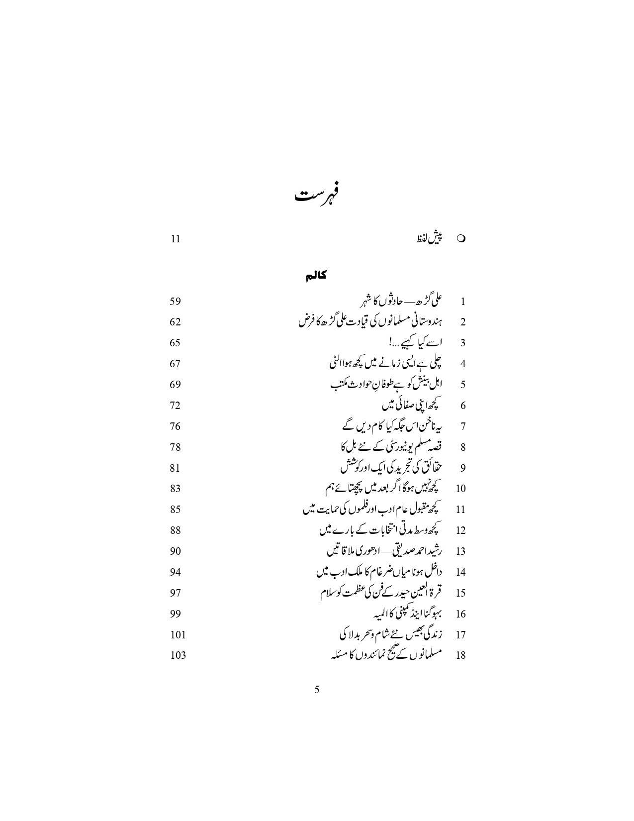 Shaharyar Ki Nasri Kainat - Columns Mazameen Tabsire Idariye Khutoot